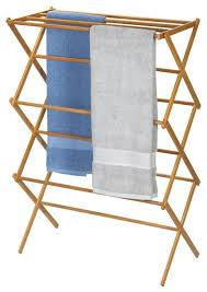 Our small wooden folding amish clothes drying rack measures 16 x 20 x 8, when folded, opens up to 37 1/2 high. Folding Laundry Clothes Drying Rack Bamboo Wood Contemporary Drying Racks By Hilton Furnitures Bfdr358169 Houzz