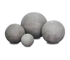 litestone garden sphere concrete