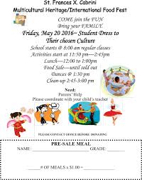Dont Miss The Multicultural Heritage Food Fest On May 20th St