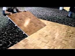 installation of portable dance floors