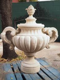 large french cast stone garden urns
