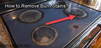 remove burn stains from stove top