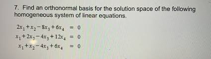 Answered 7 Find An Orthonormal Basis