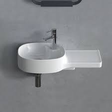 Narrow Wall Mounted Sink Small Rectangular 25 5 Harmony Cerastyle 043700 U By Nameeks