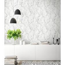 Nextwall Marble Texture White And Gray