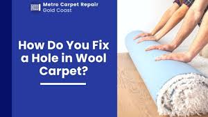 how do you fix a hole in wool carpet