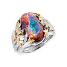 stunning 11 40 carat boulder opal ring