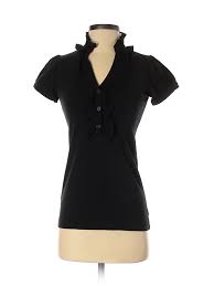Details About Theory Women Black Short Sleeve T Shirt P Petite