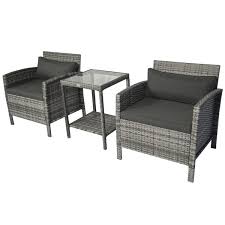 Patio Wicker Sofa Set Furniture