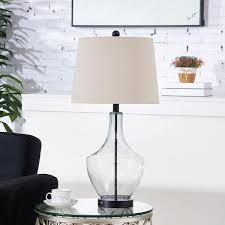 Glear Glass Bedside Lamp