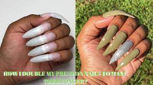 diy doubling press on nails to make