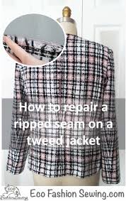 Repair Ripped Seam On A Tweed Jacket
