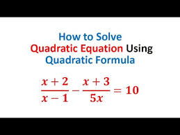 solve quadratic equation using