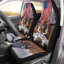 Deer Hunting Whitetail Car Seat Cover