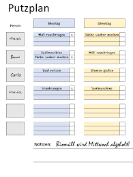 Putzplan treppenhaus pdf / wg putzplan vorlage: Putzplan Erstellen Mit Vorlagen Und Tipps