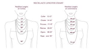 Necklace Lengths Chart Monartti