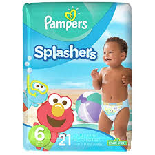 Pampers Splashers Disposable Swim Diapers Size 6 21 Count