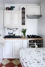 old white distressed kitchen by