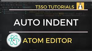 auto indent code in the atom editor