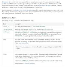 how to fix google adsense sellers json