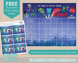 Digital Pj Masks Disney Junior Potty Training Chart Free