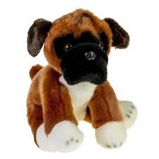 fluffy fam soft toy boxer puppy 0
