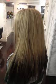 I have jet black hair, and have always wanted to put platinum streaks or something similar in it. Lite Blonde With Black Tips Black Hair Blonde Tips Hair Makeup Great Hair