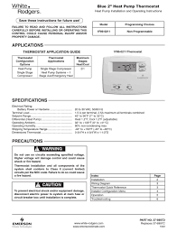 As shown in the diagram, you will need to power up the thermostat some thermostat may have a feature called emergency heat where when set, it will shut off the heat pump. White Rodgers 1f89 0211 Installation And Operating Instructions Manual Pdf Download Manualslib