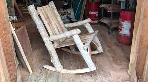 how to make your own log rocking chair