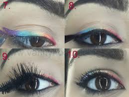 how to do rainbow eye makeup eyeliner