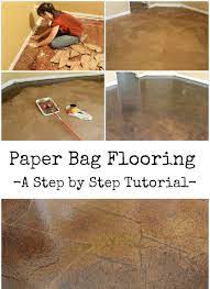 diy paper bag floor