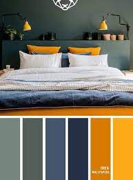 Blue Mustard Yellow Color Palette
