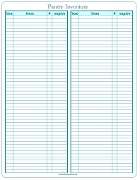 Best Photos Of Pantry Food Inventory Template Printable Pantry