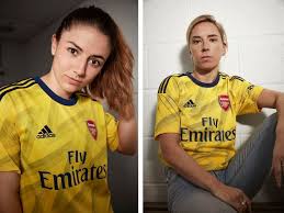 Get the best deals on arsenal jersey. Arsenal Away Kit 2019 20 Gunners Launch Bruised Banana Strip In Throwback To Iconic 90s Jersey 90min