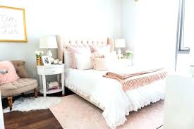 pink and gold wall decor white bedroom