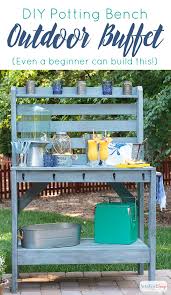 Diy Potting Bench Outdoor Buffet