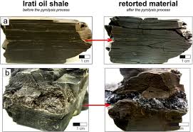 the behavior of irati oil shale before