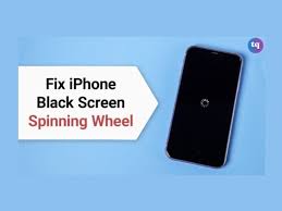 iphone black screen spinning wheel 5