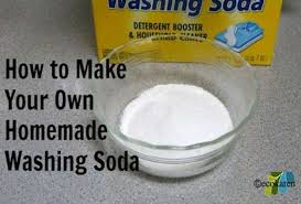 homemade washing soda out of baking soda