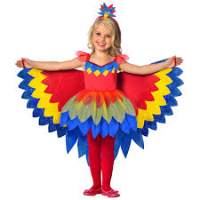 child costume pretty parrot age 7 8