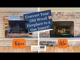 Old Wood Fireplace To A Gas Fireplace