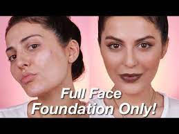 full face using only foundation sona