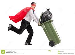 Image result for picture of garbage can running