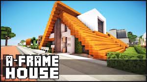 minecraft small a frame house you