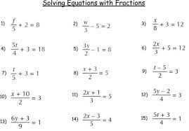 maths fraction equation