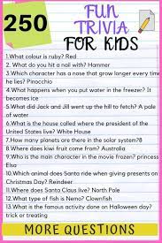 Free questions (and answers) by … 119 Fun Easy Middle School Trivia Questions Kids N Clicks