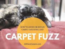 avoid carpet shedding and fuzzing