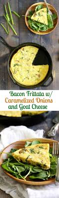 bacon frittata with caramelized onions