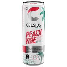 celsius energy drink peach vibe