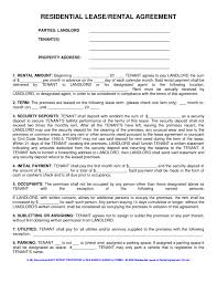 Furnished Apartment Rental Agreement Template Residential Lease